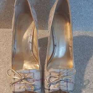 Coach "Corey" Block Platform Heel